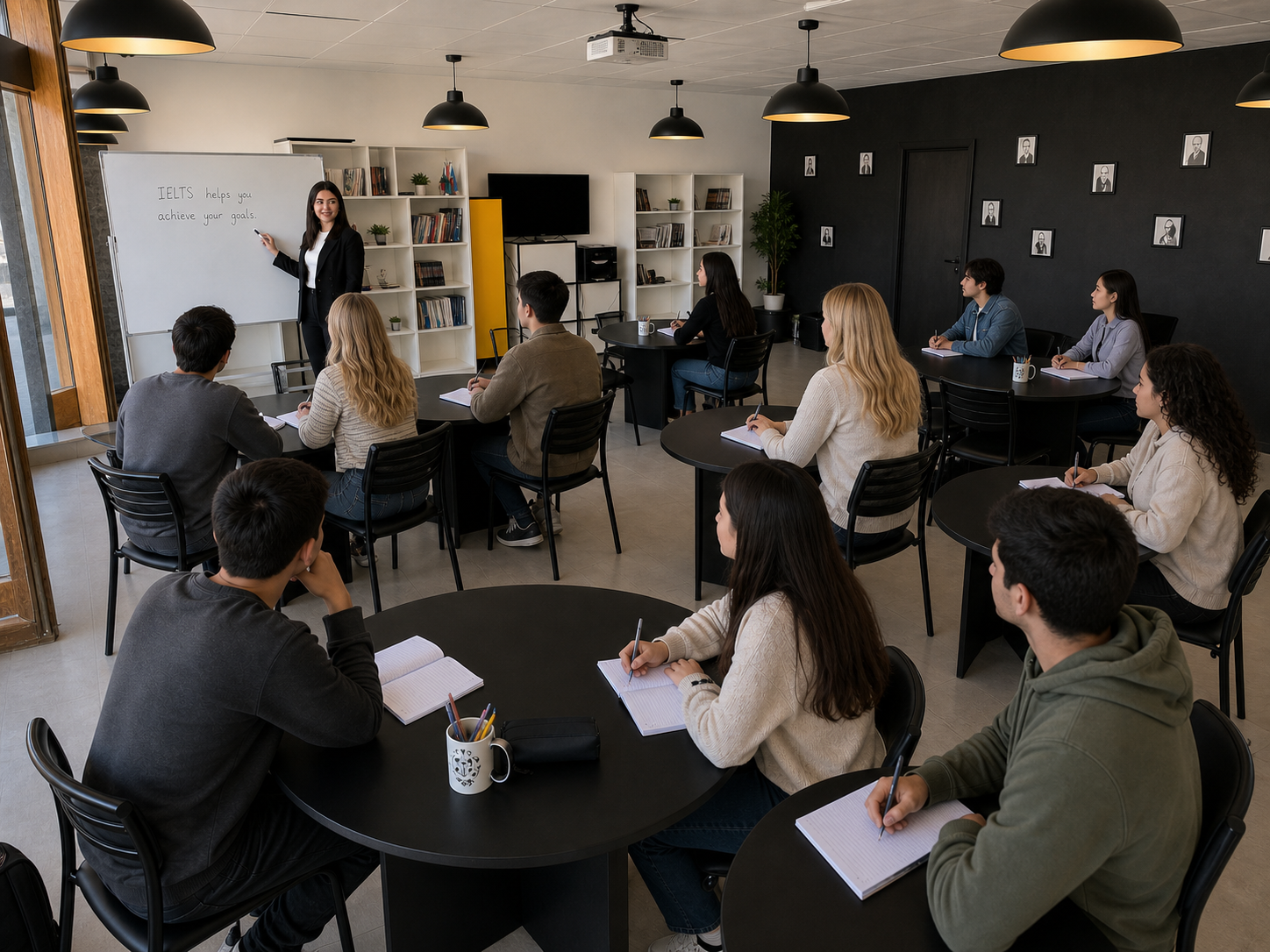 Hun Edu Group-da IELTS dərsi keçirilir